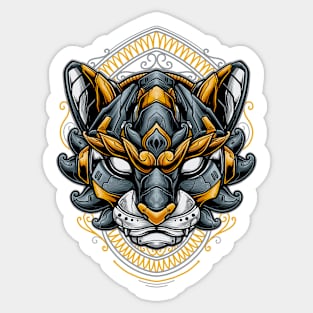 Cat cyborg Sticker